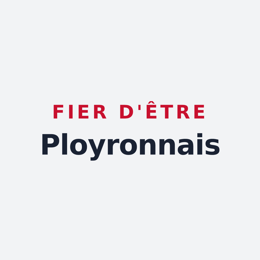 Poster « Fier d'être Ployronnais » — design pour Le Ployron