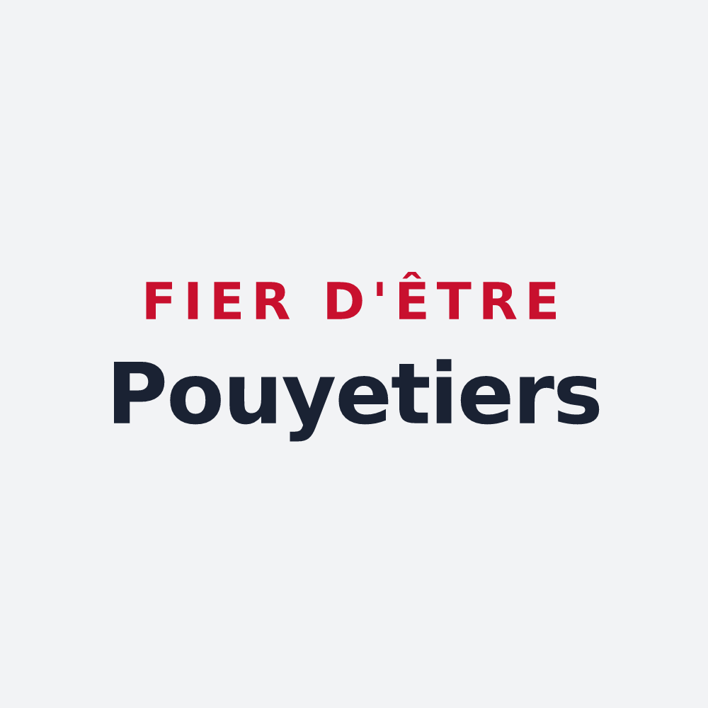 Poster « Fier d'être Pouyetiers » — design pour Le Poët-en-Percip