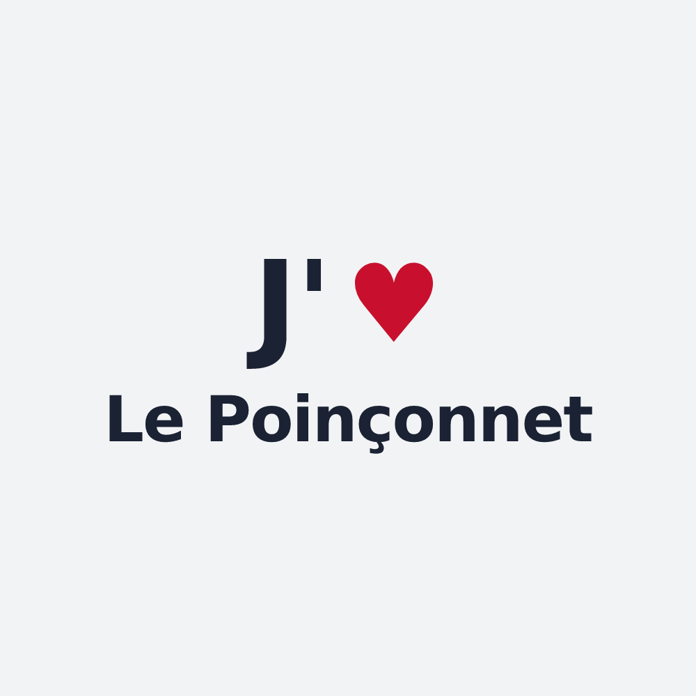 Poster personnalisé Le Poinçonnet — design J'aime Le Poinçonnet