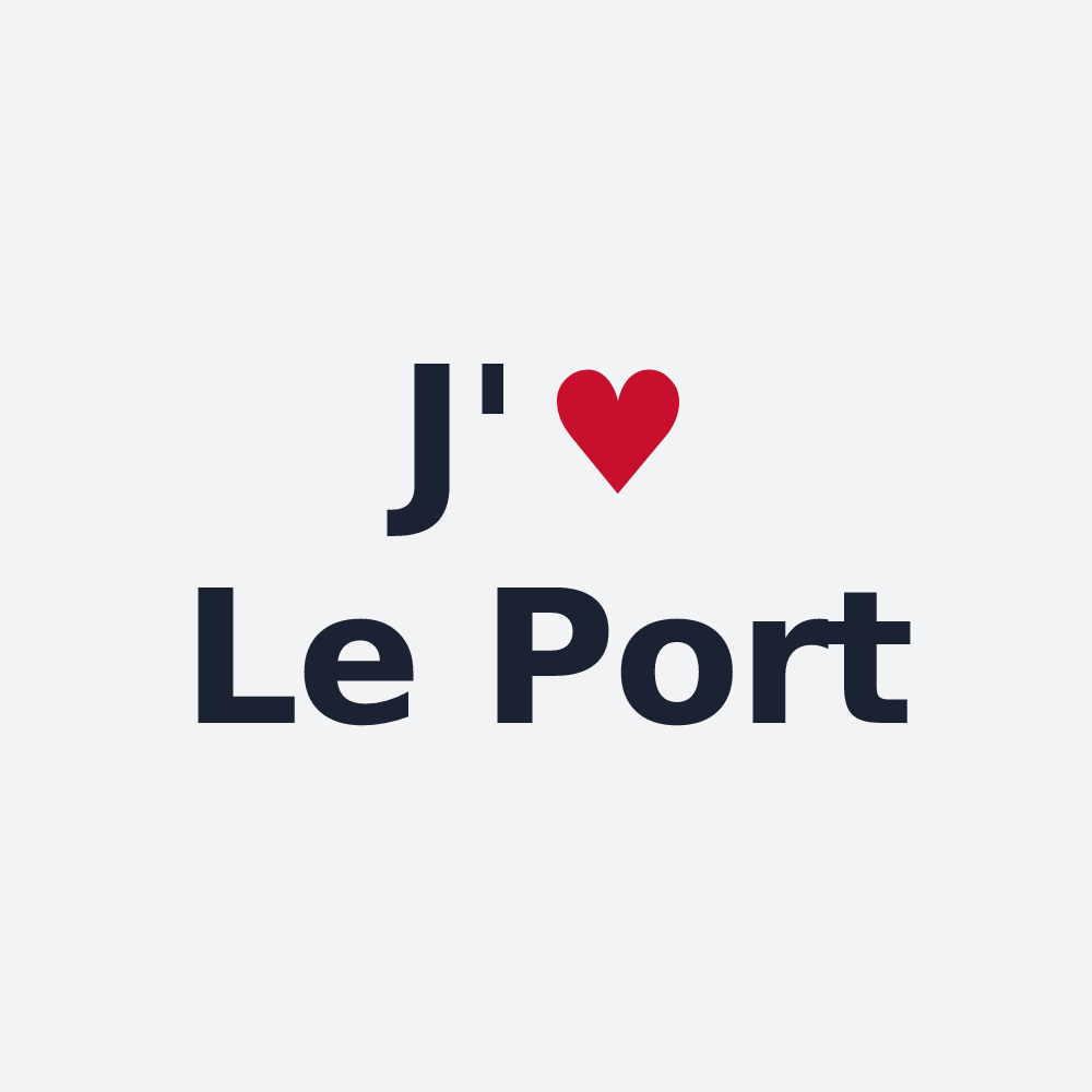 Poster personnalisé Le Port — design J'aime Le Port