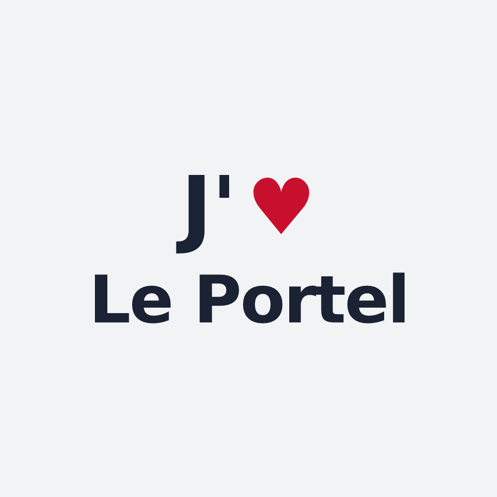 Poster personnalisé Le Portel — design J'aime Le Portel