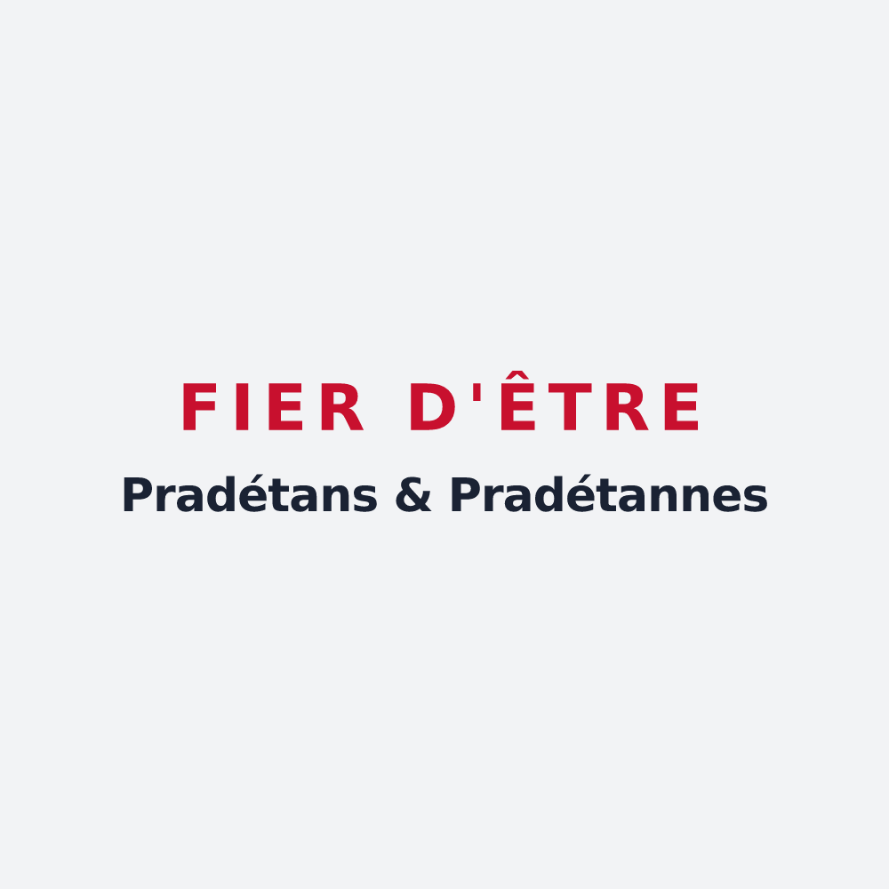 Poster « Fier d'être Pradétans & Pradétannes » — design pour Le Pradet