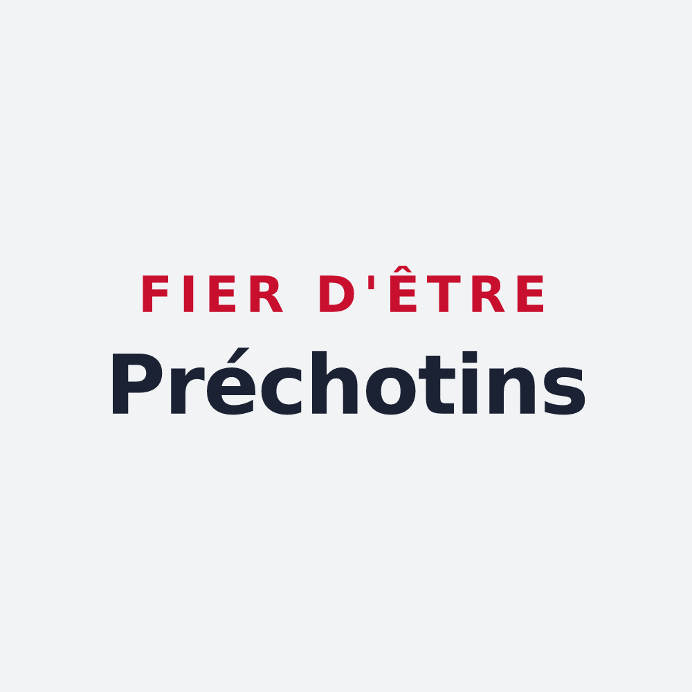 Poster « Fier d'être Préchotins » — design pour Le Prêcheur