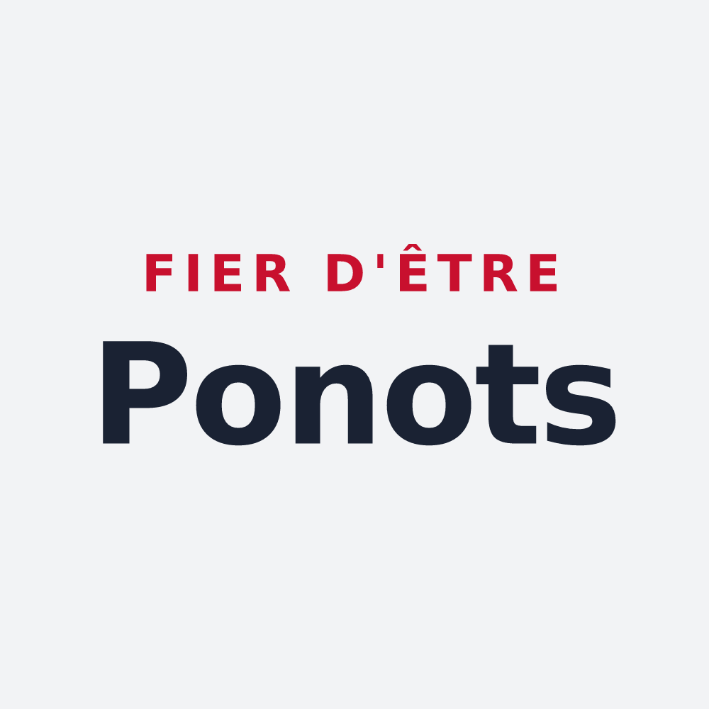 Poster « Fier d'être Ponots » — design pour Le Puy-en-Velay