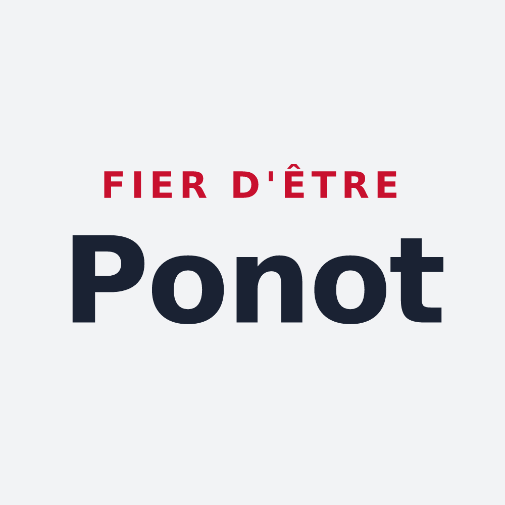 Poster « Fier d'être Ponot » — design pour Le Puy-Notre-Dame