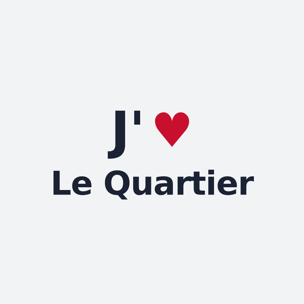 Poster personnalisé Le Quartier — design J'aime Le Quartier