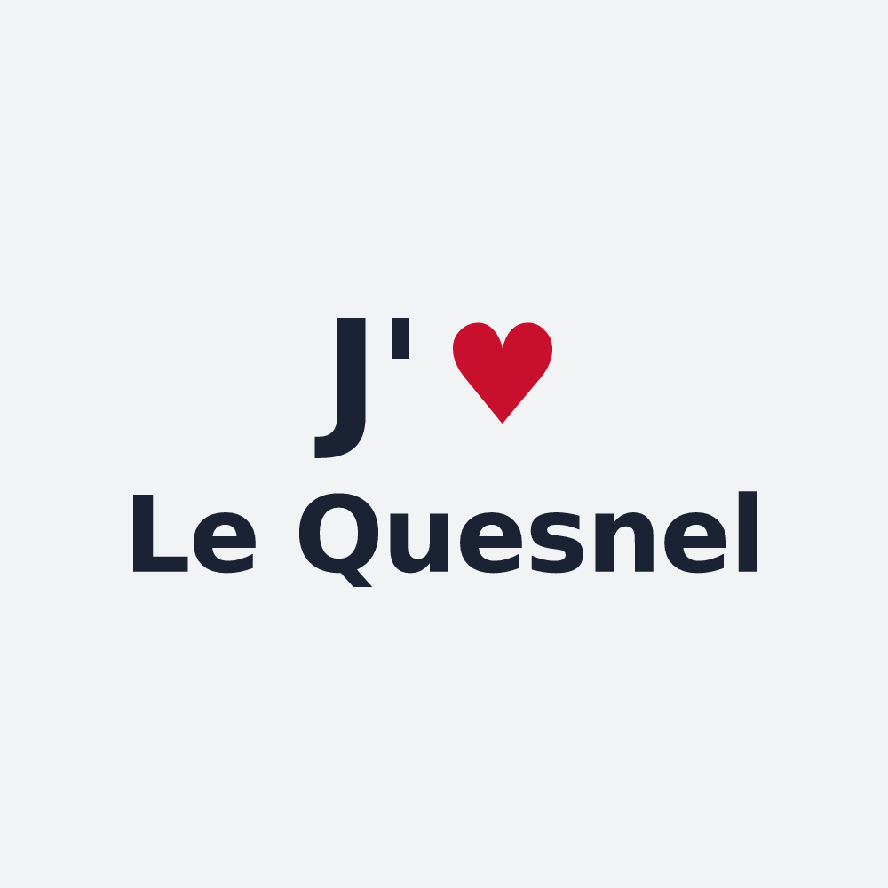 Poster personnalisé Le Quesnel — design J'aime Le Quesnel