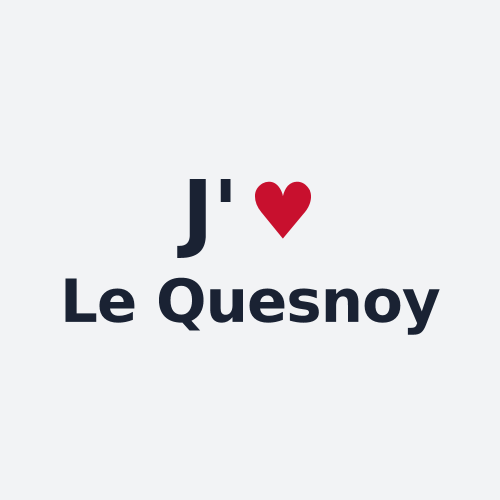 Poster personnalisé Le Quesnoy — design J'aime Le Quesnoy
