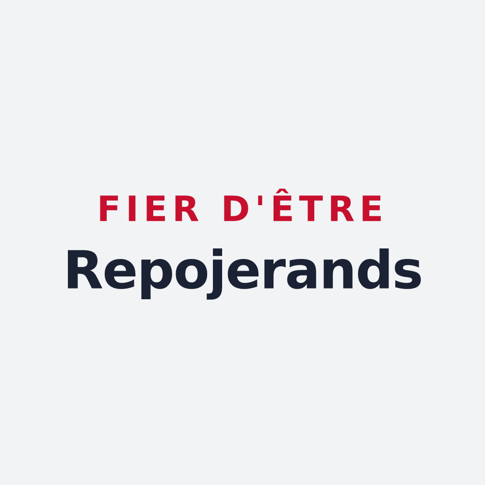 Poster « Fier d'être Repojerands » — design pour Le Reposoir