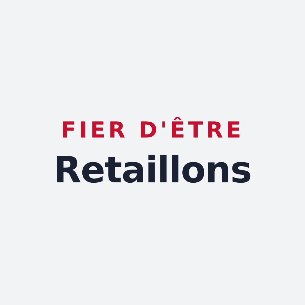 Poster « Fier d'être Retaillons » — design pour Le Retail