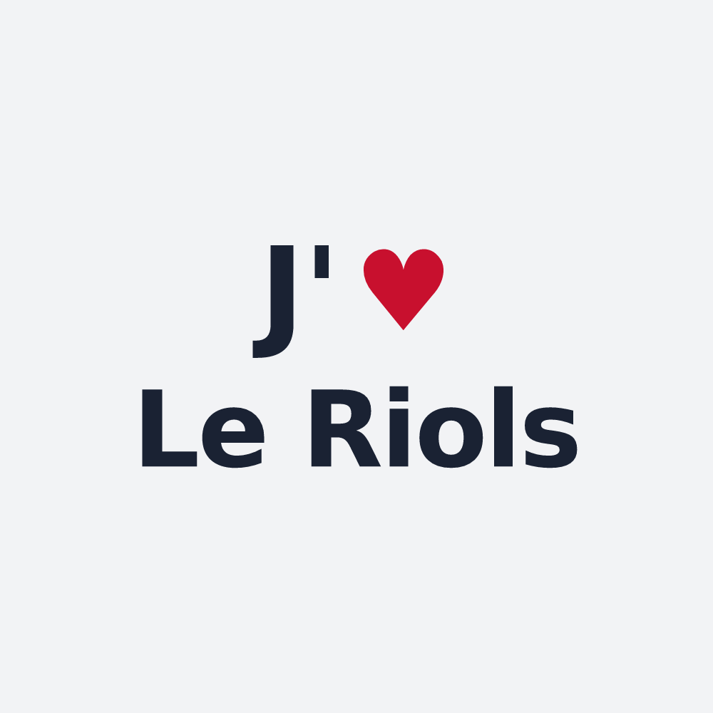 Poster personnalisé Le Riols — design J'aime Le Riols