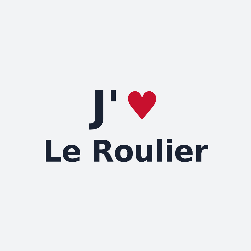 Poster personnalisé Le Roulier — design J'aime Le Roulier