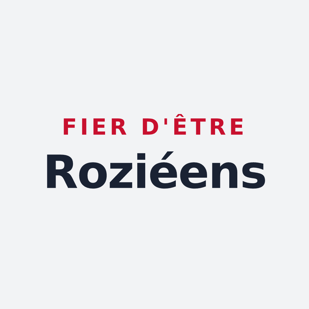 Poster « Fier d'être Roziéens » — design pour Le Rozier