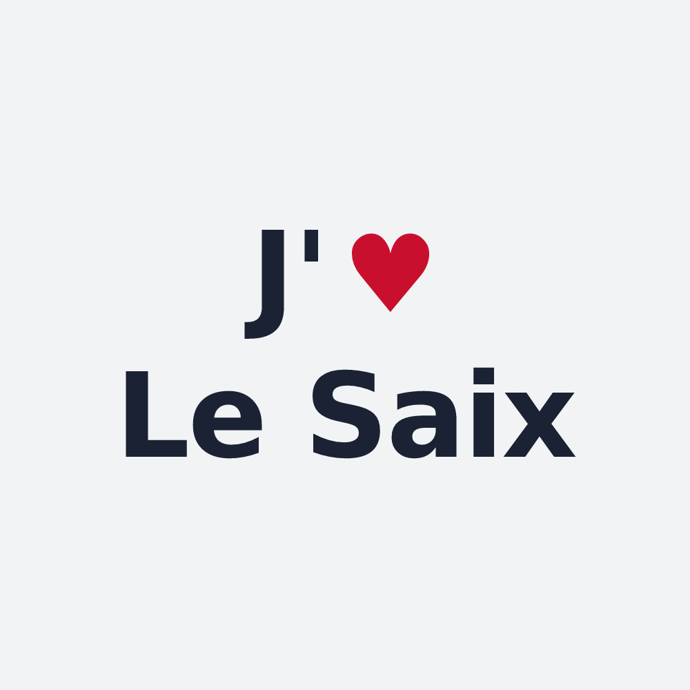 Poster personnalisé Le Saix — design J'aime Le Saix