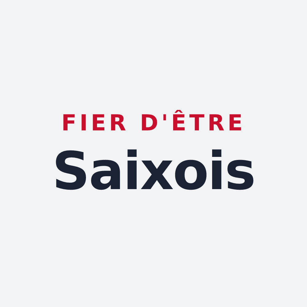 Poster « Fier d'être Saixois » — design pour Le Saix