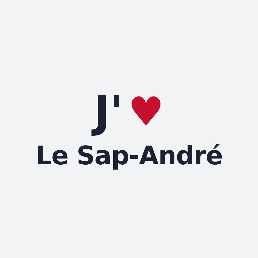 Poster personnalisé Le Sap-André — design J'aime Le Sap-André