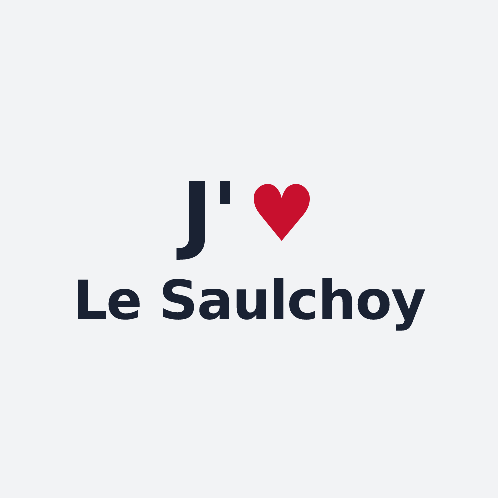 Poster personnalisé Le Saulchoy — design J'aime Le Saulchoy