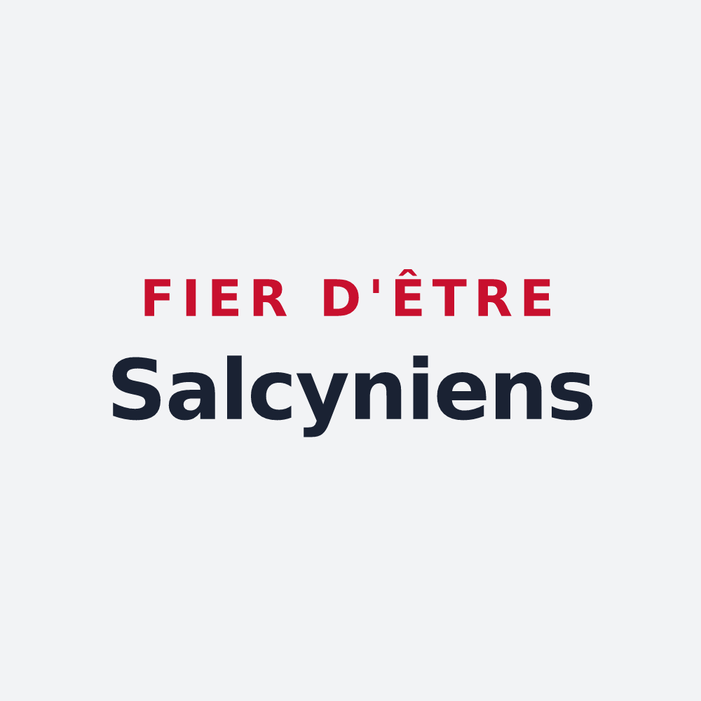 Poster « Fier d'être Salcyniens » — design pour Le Saulcy