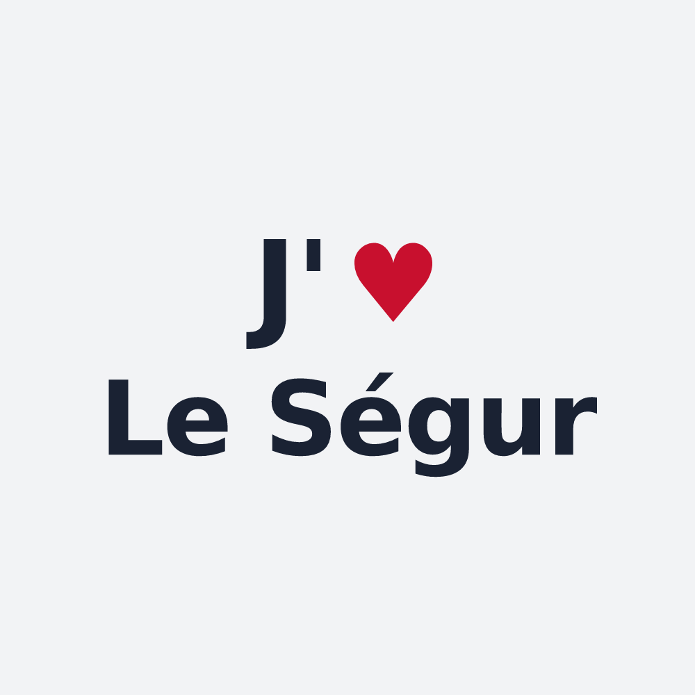 Poster personnalisé Le Ségur — design J'aime Le Ségur