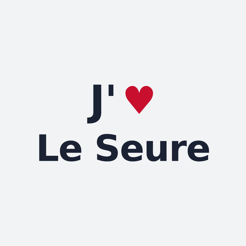 Poster personnalisé Le Seure — design J'aime Le Seure