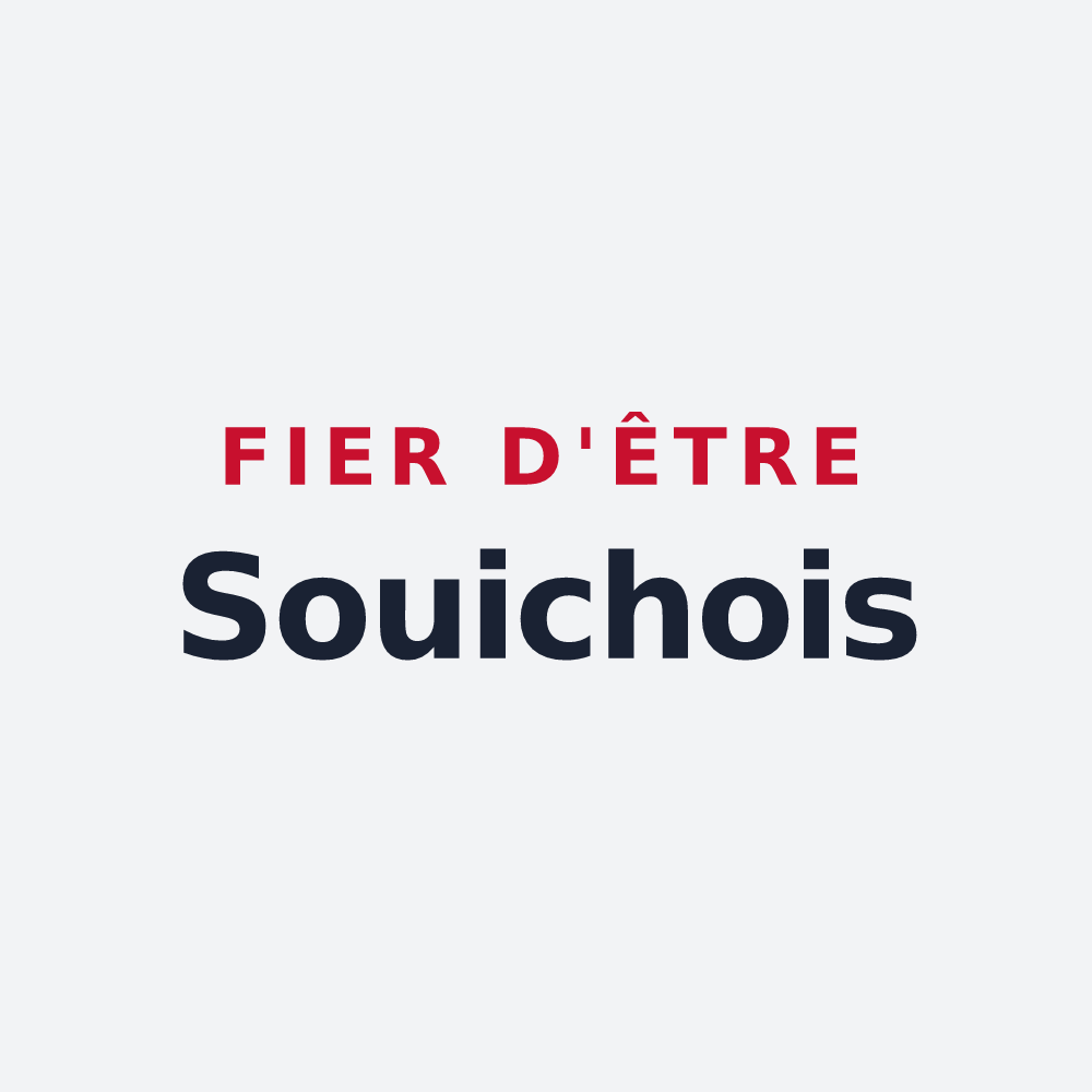 Poster « Fier d'être Souichois » — design pour Le Souich