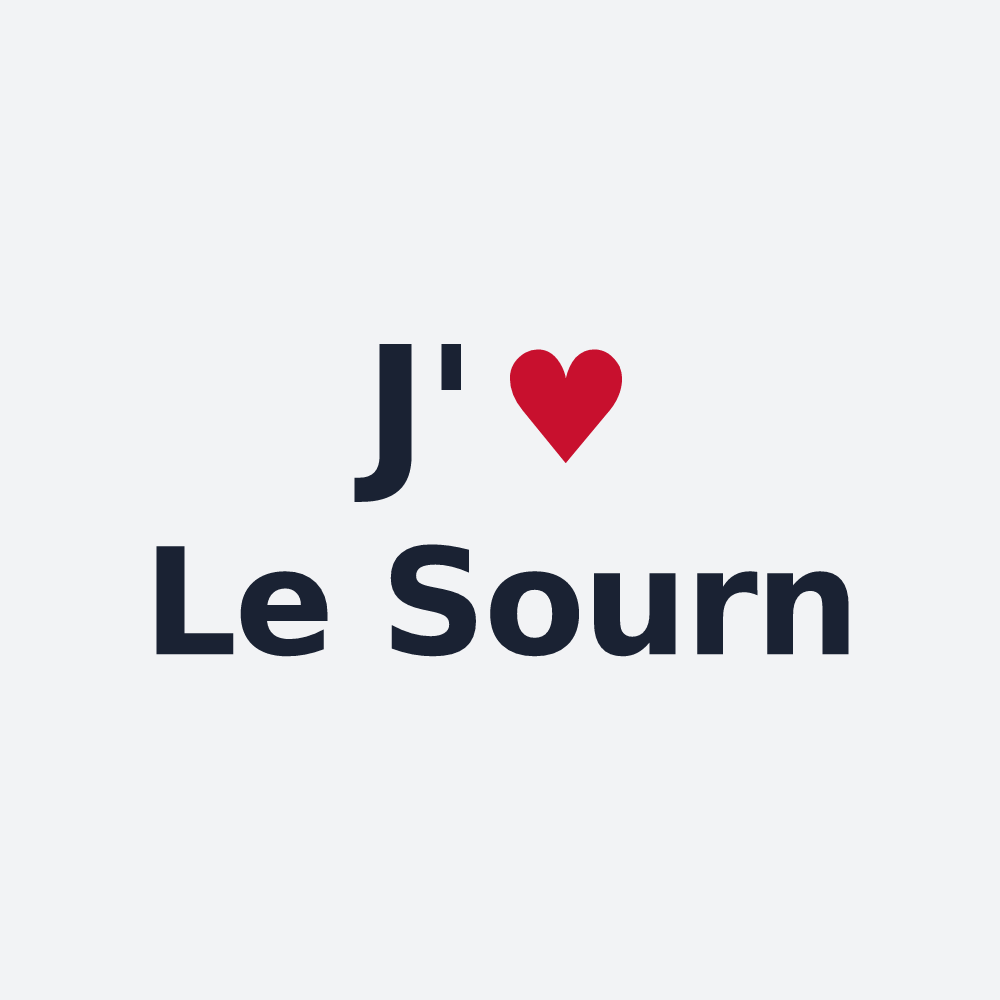 Poster personnalisé Le Sourn — design J'aime Le Sourn