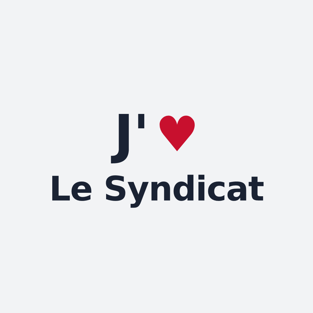 Poster personnalisé Le Syndicat — design J'aime Le Syndicat