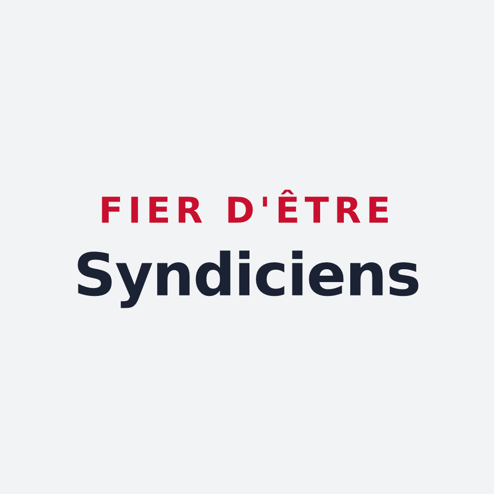 Poster « Fier d'être Syndiciens » — design pour Le Syndicat