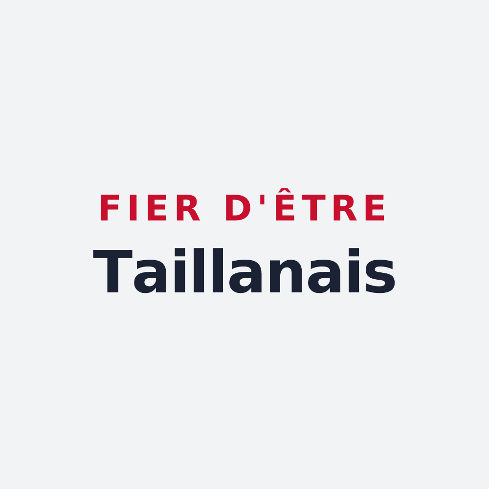 Poster « Fier d'être Taillanais » — design pour Le Taillan-Médoc