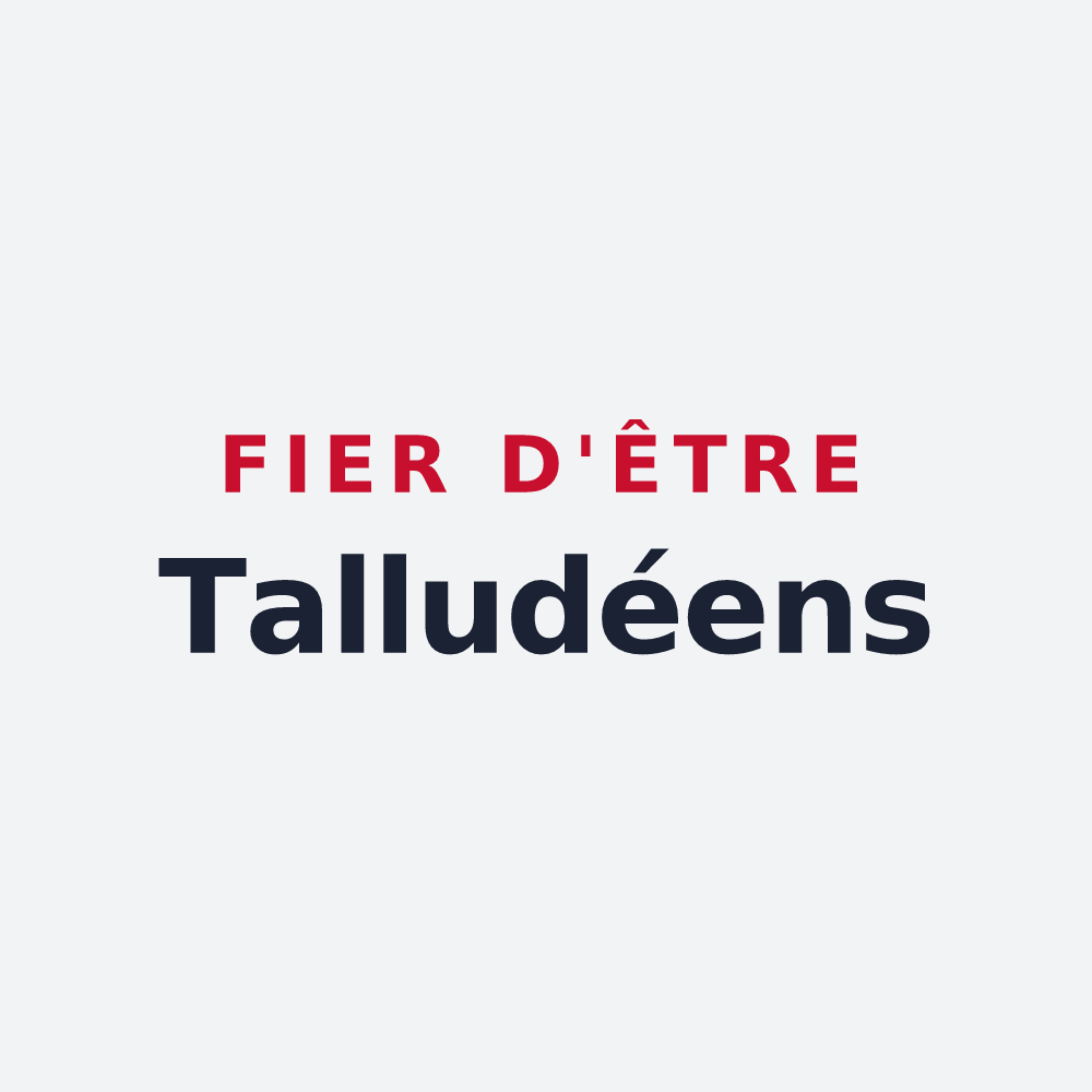 Poster « Fier d'être Talludéens » — design pour Le Tallud