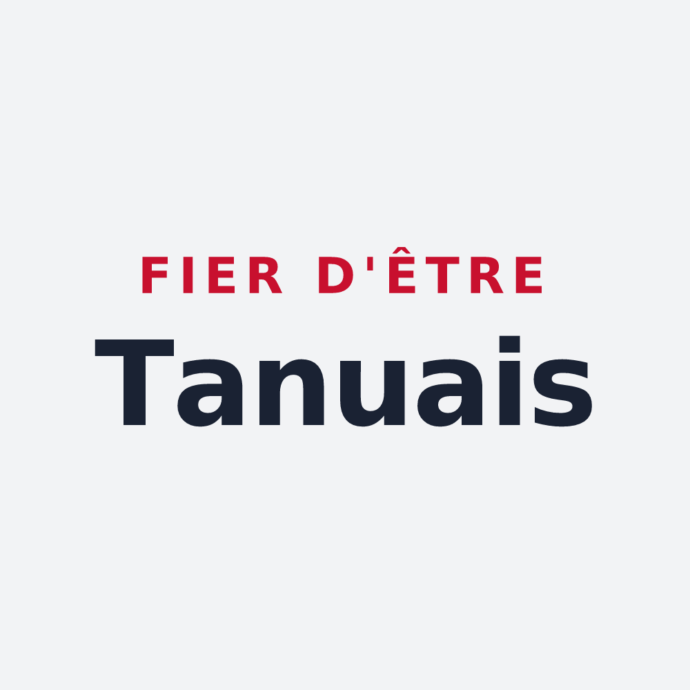 Poster « Fier d'être Tanuais » — design pour Le Tanu