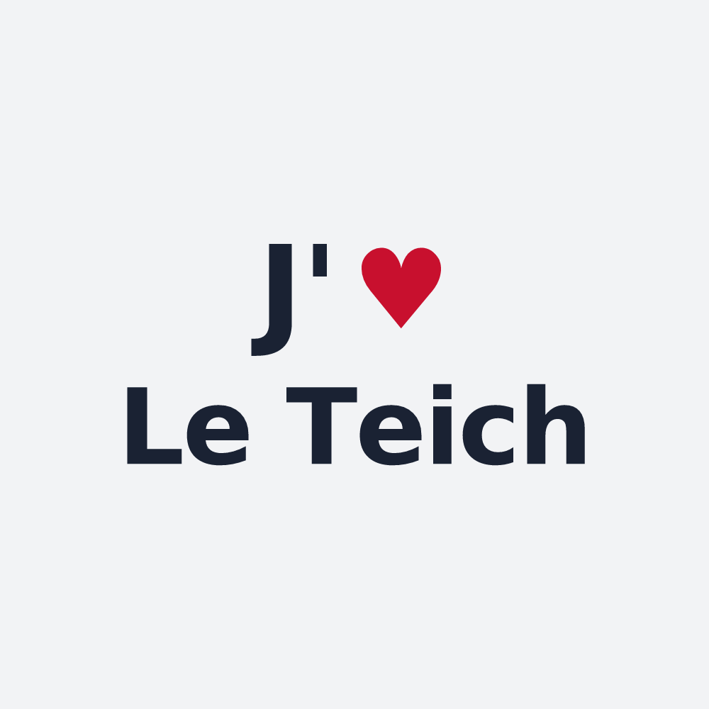 Poster personnalisé Le Teich — design J'aime Le Teich