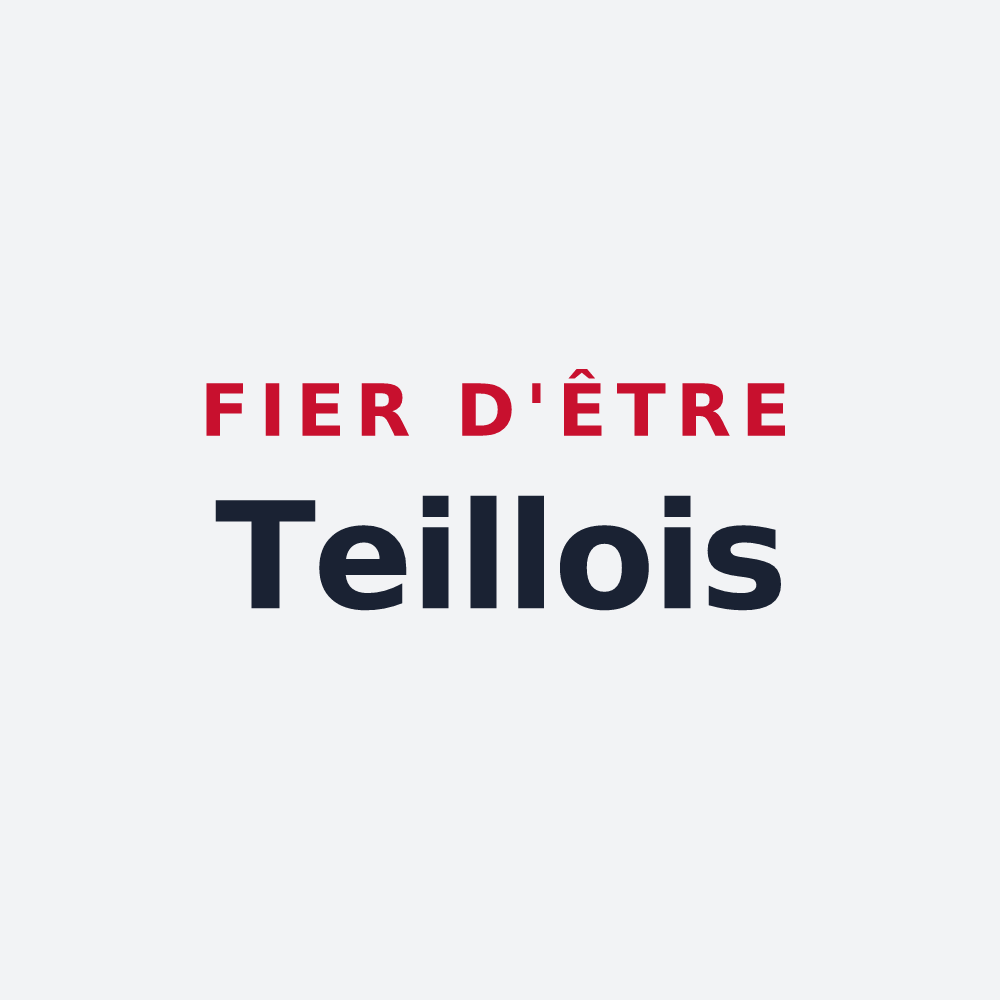 Poster « Fier d'être Teillois » — design pour Le Teil
