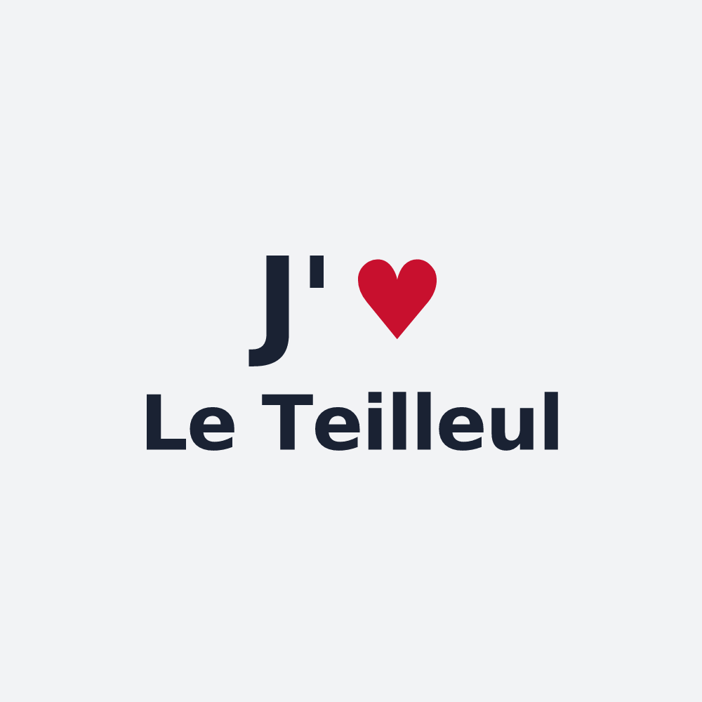 Poster personnalisé Le Teilleul — design J'aime Le Teilleul