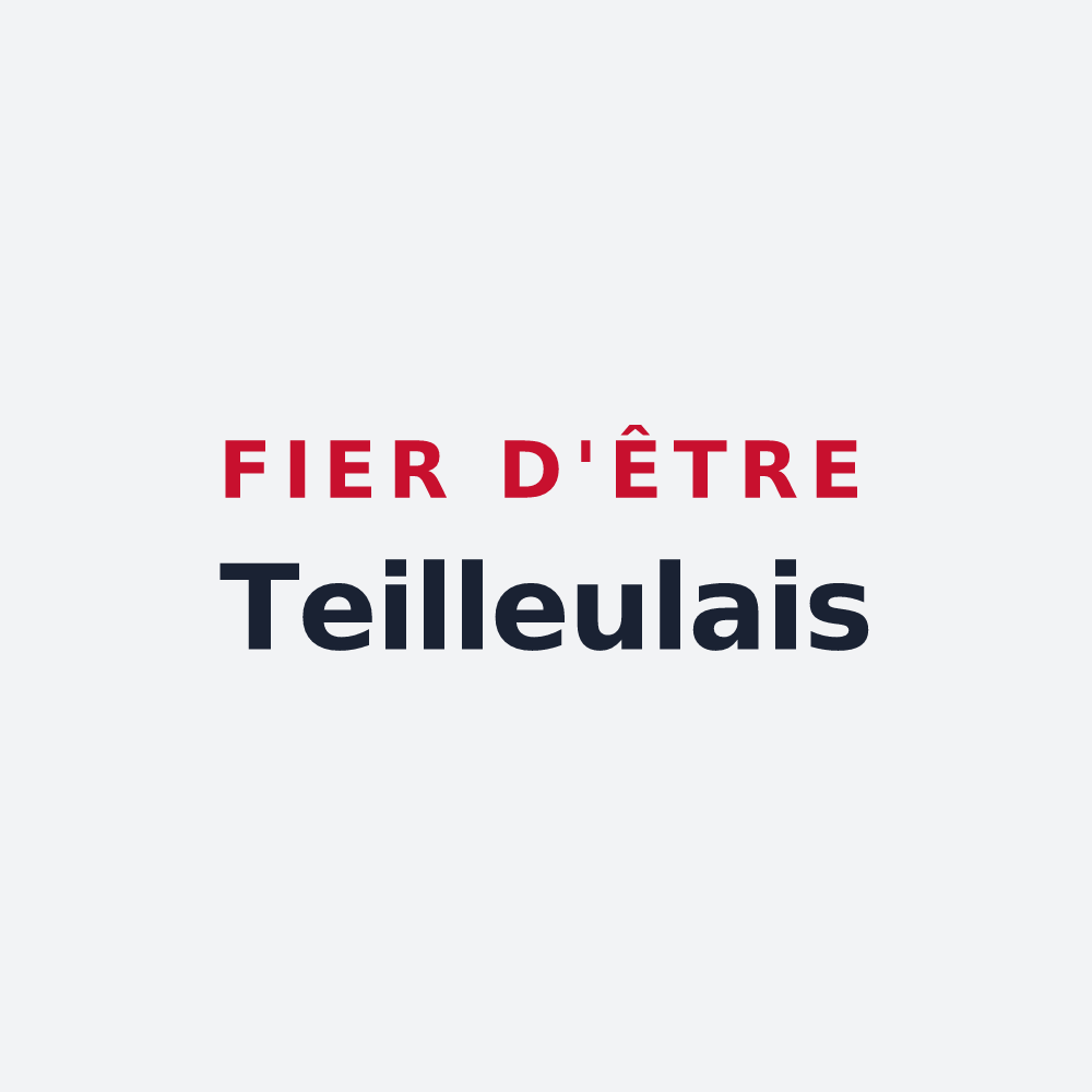 Poster « Fier d'être Teilleulais » — design pour Le Teilleul