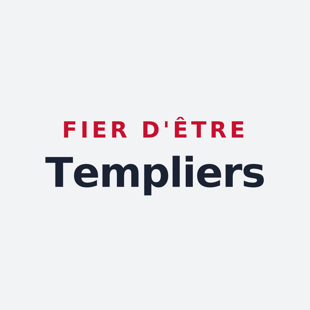 Poster « Fier d'être Templiers » — design pour Le Temple-de-Bretagne