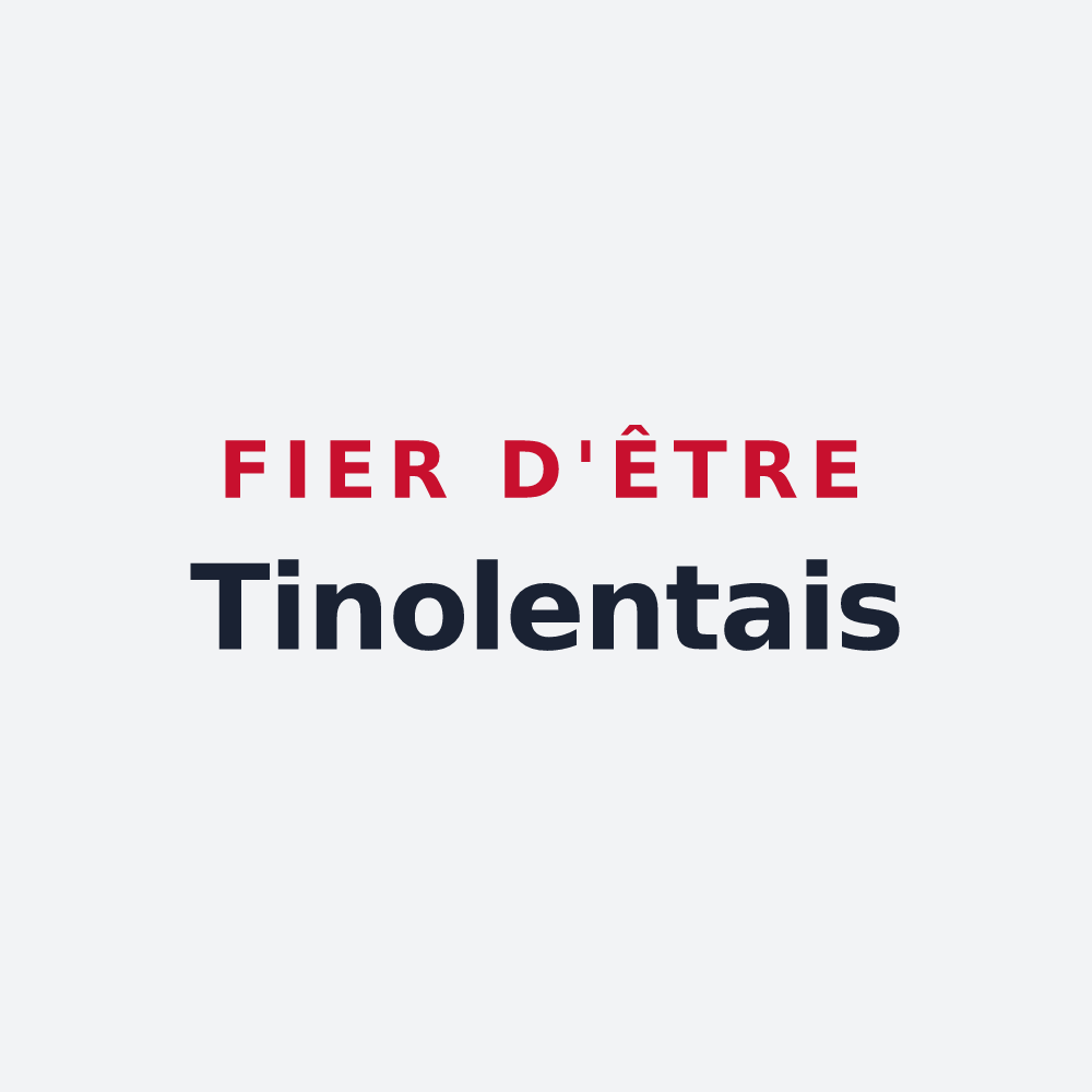 Poster « Fier d'être Tinolentais » — design pour Le Theil-Nolent