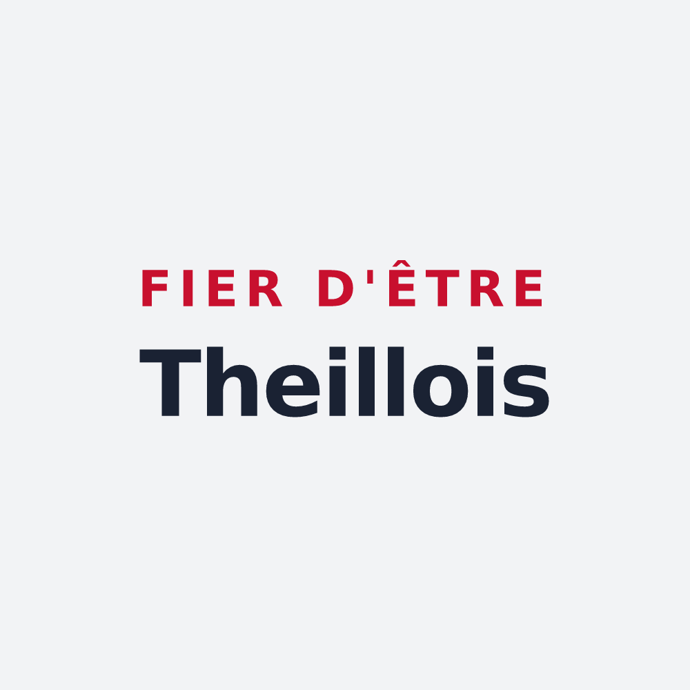 Poster « Fier d'être Theillois » — design pour Le Theil