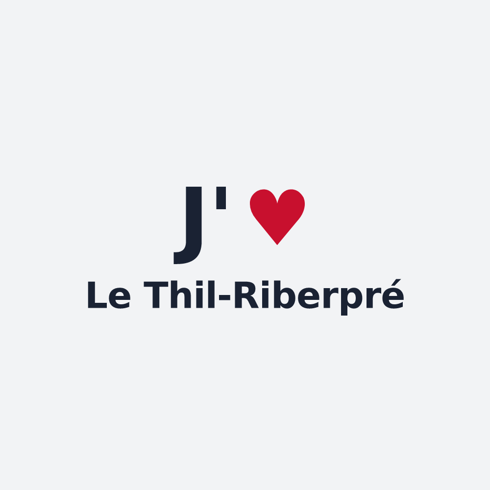 Poster personnalisé Le Thil-Riberpré — design J'aime Le Thil-Riberpré