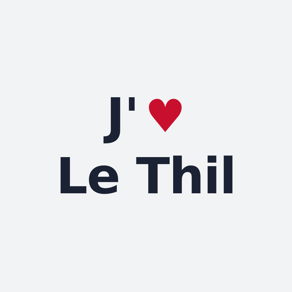 Poster personnalisé Le Thil — design J'aime Le Thil