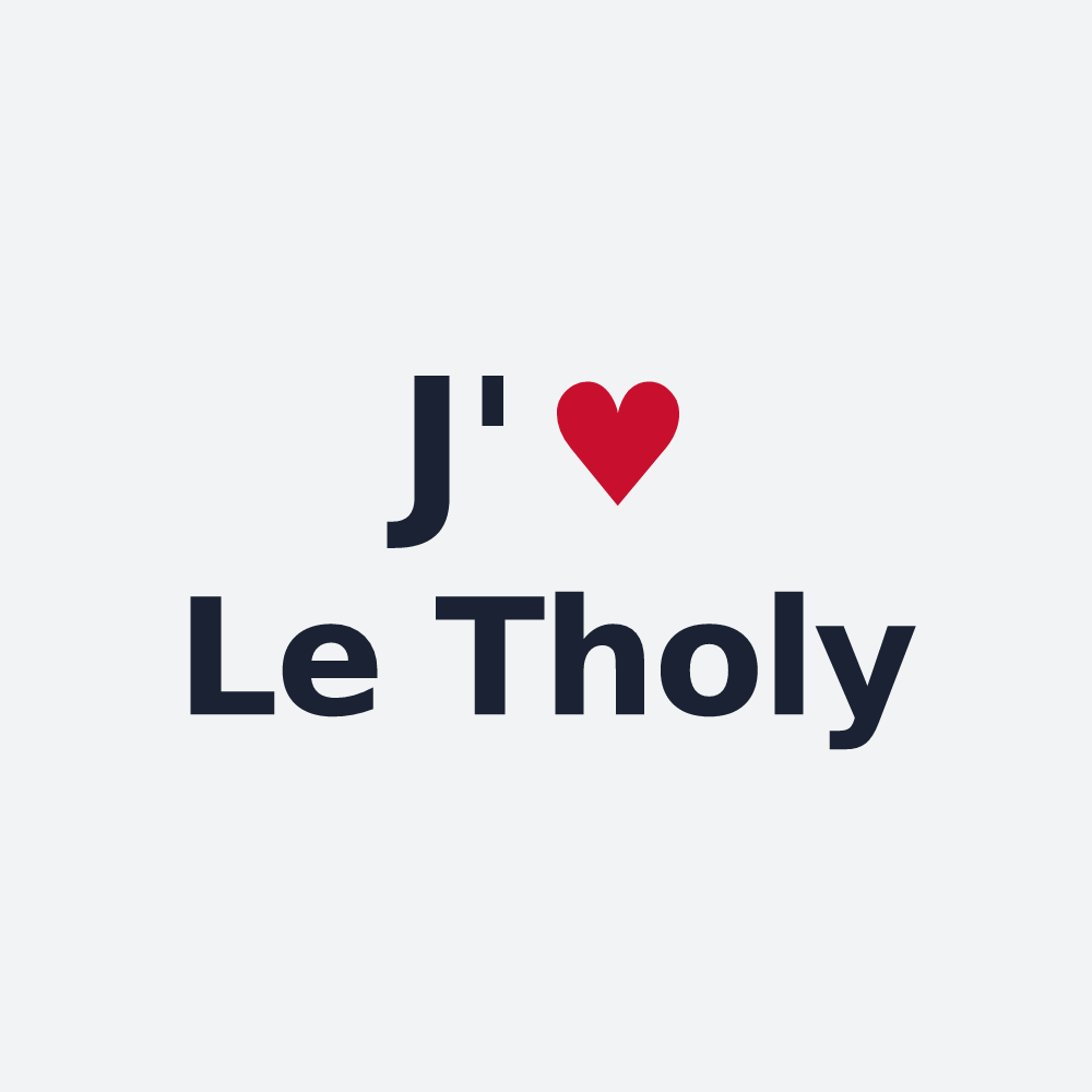 Poster personnalisé Le Tholy — design J'aime Le Tholy