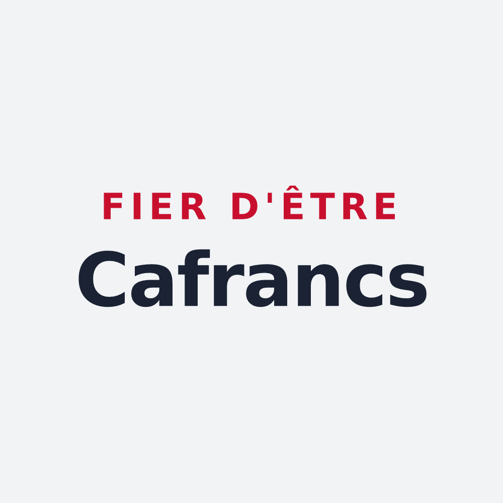 Poster « Fier d'être Cafrancs » — design pour Le Tholy