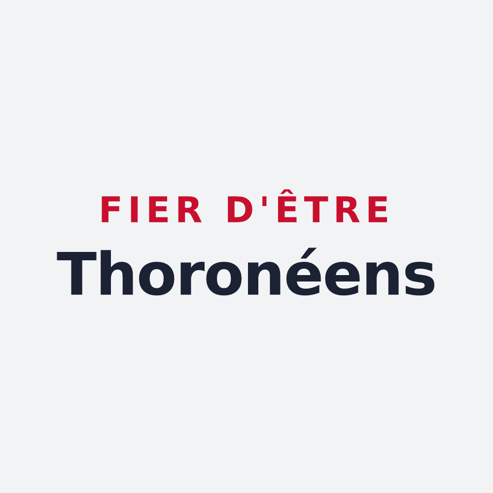Poster « Fier d'être Thoronéens » — design pour Le Thoronet