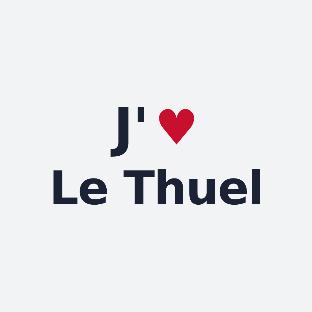 Poster personnalisé Le Thuel — design J'aime Le Thuel