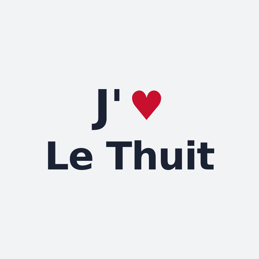 Poster personnalisé Le Thuit — design J'aime Le Thuit