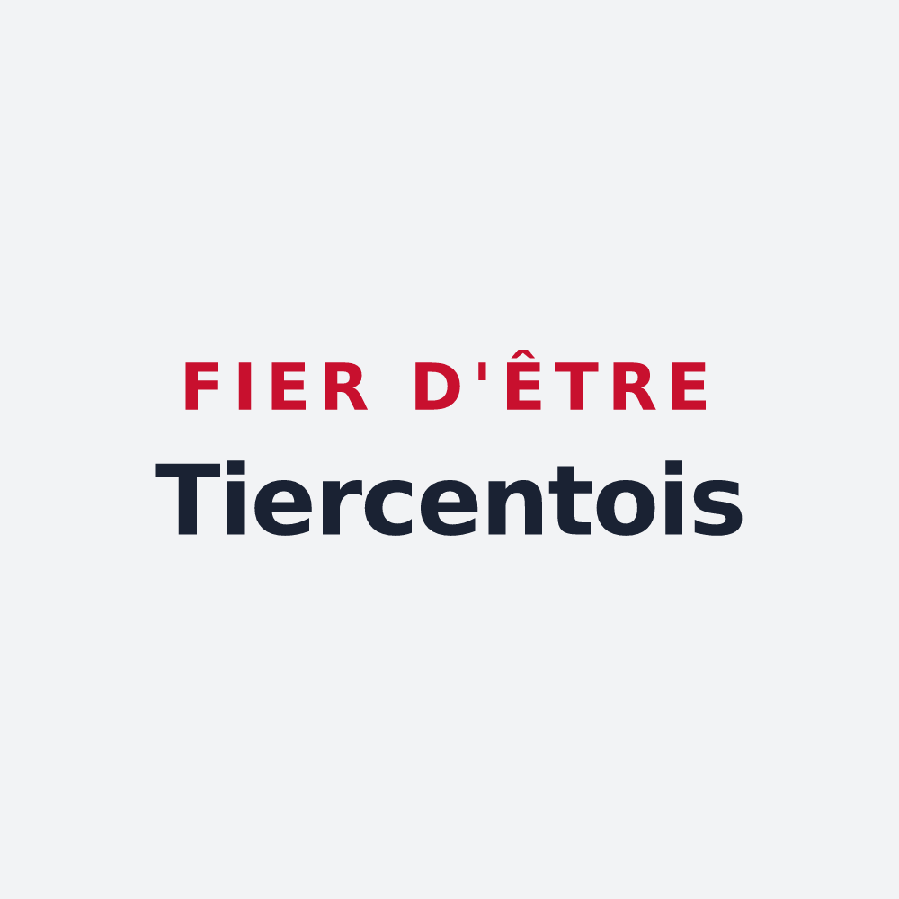 Poster « Fier d'être Tiercentois » — design pour Le Tiercent