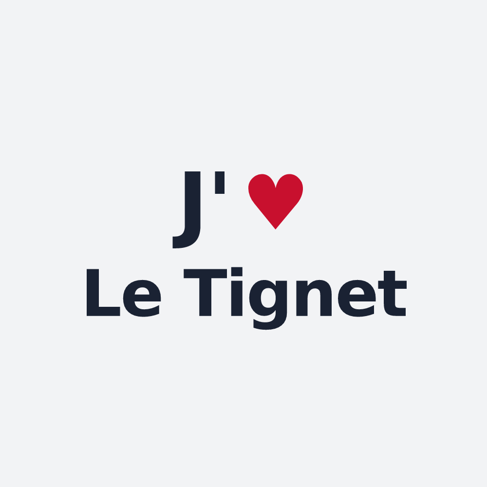 Poster personnalisé Le Tignet — design J'aime Le Tignet