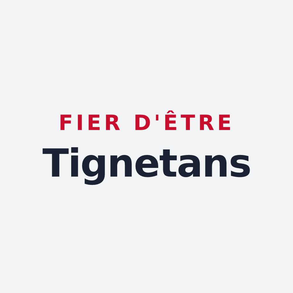 Poster « Fier d'être Tignetans » — design pour Le Tignet
