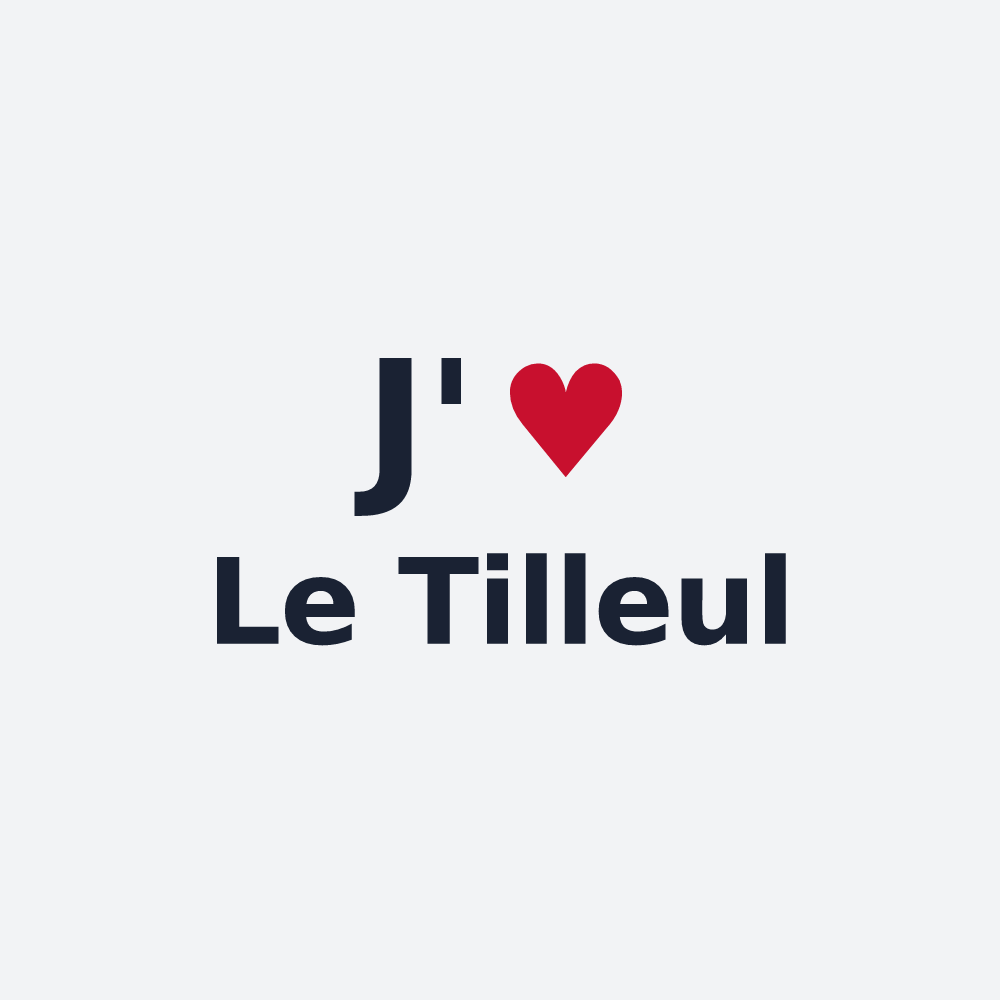 Poster personnalisé Le Tilleul — design J'aime Le Tilleul