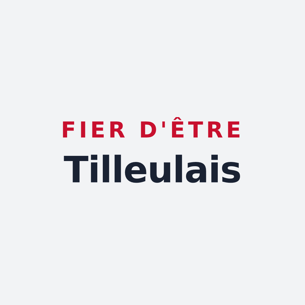 Poster « Fier d'être Tilleulais » — design pour Le Tilleul